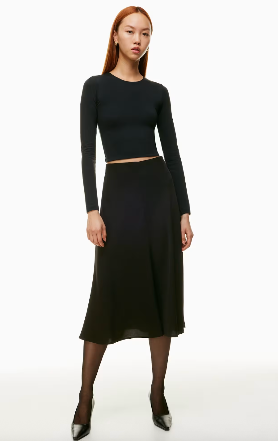 Aritzia / Babaton Contour Long Sleeve in Black | XS (N120TF2)