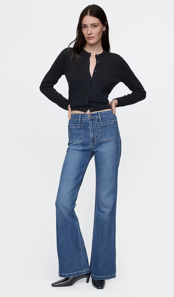 Gap 70s Flare High Rise Denim | Sz 16 (N112N19)