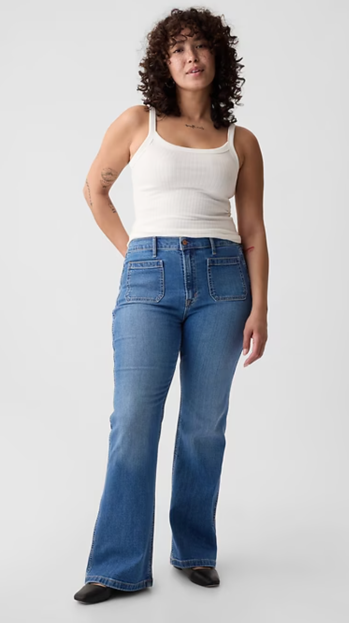 Gap 70s Flare High Rise Denim | Sz 16 (N112N19)