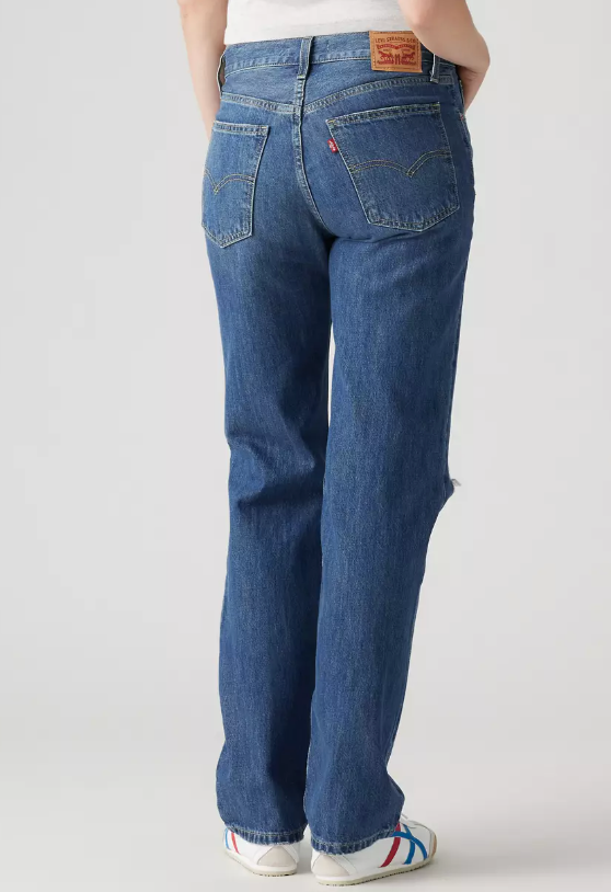 Levi's Low Pro Straight Jeans with Distressed Knees | Sz 28 (N240M8)