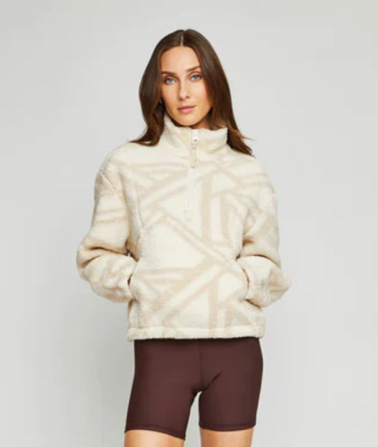 Gentle Fawn Caleb Pullover in Tan Geo | Small / Would fit medium (N253W7)