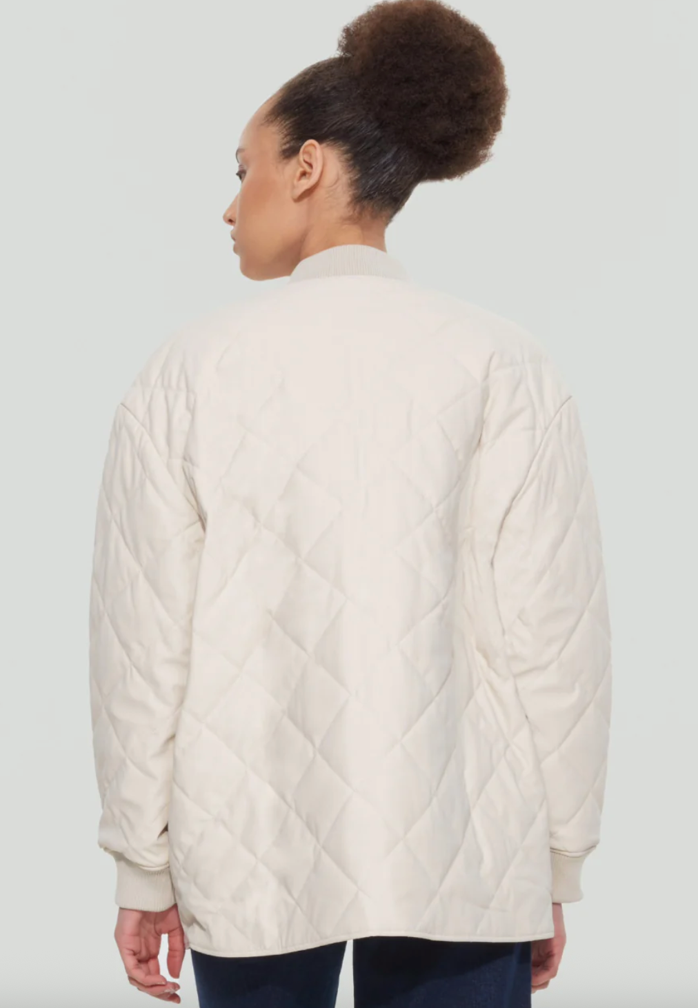 Dex Quilted Faux Matte Leather Jacket | Small (fits like generous medium) (O80G1)