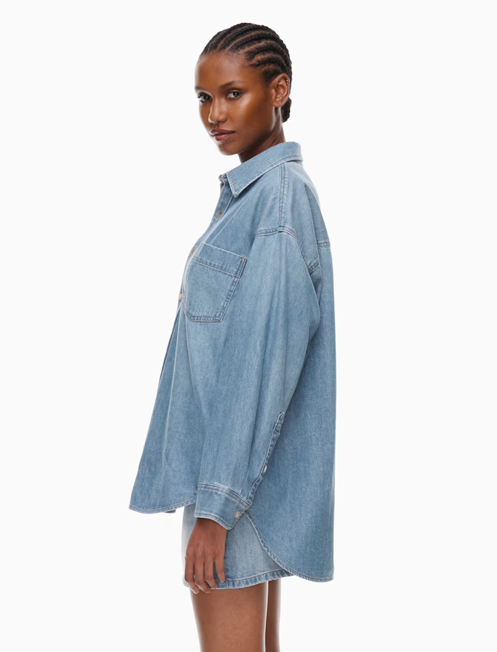 Denim Forum The '80s Comfy Denim Shirt | Sz XS (fits like small or medium) (D023R5)