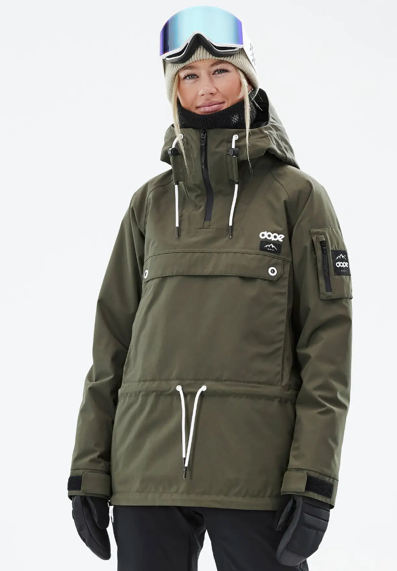 Annok W Snowboard Jacket Women Olive Green NWT | Sz Small (D006R5)