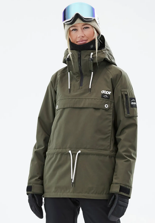 Annok W Snowboard Jacket Women Olive Green NWT | Sz Small (D006R5)