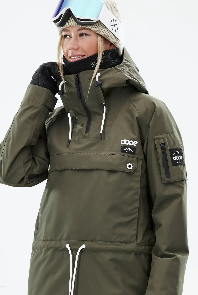Annok W Snowboard Jacket Women Olive Green NWT | Sz Small (D006R5)