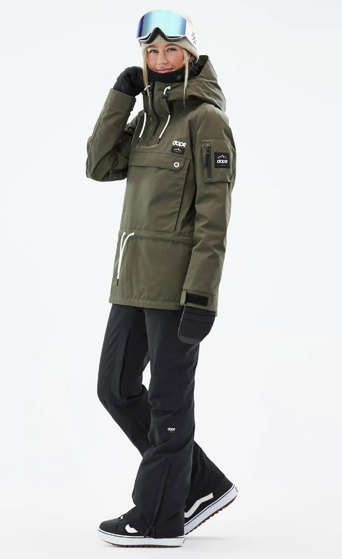 Annok W Snowboard Jacket Women Olive Green NWT | Sz Small (D006R5)