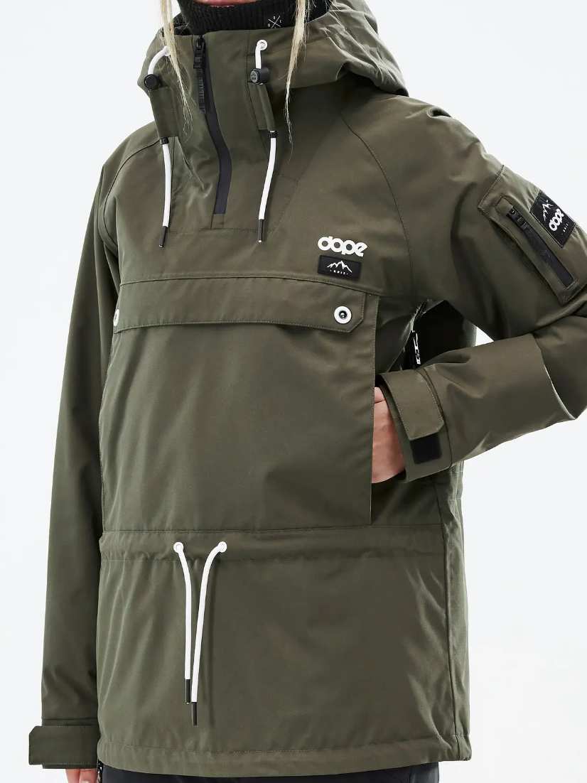 Annok W Snowboard Jacket Women Olive Green NWT | Sz Small (D006R5)