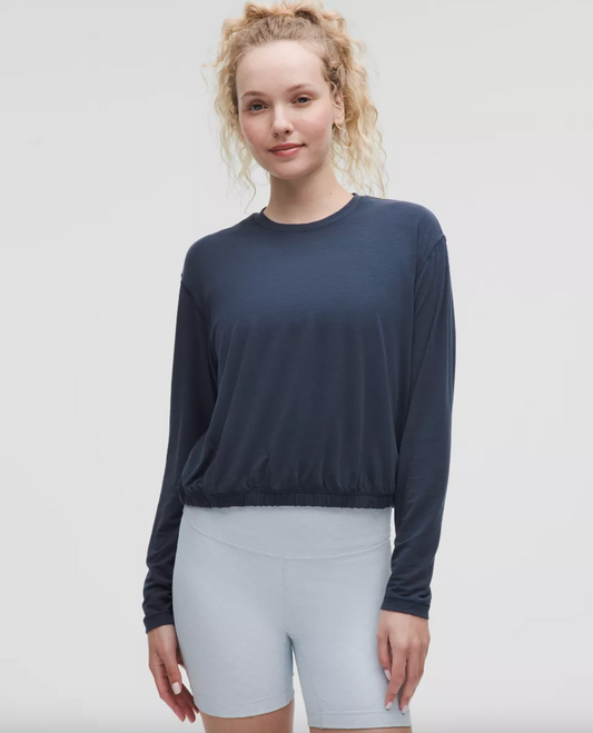 Lululemon Jersey Elastic-Hem Long-Sleeve Shirt | Medium (D022R5)