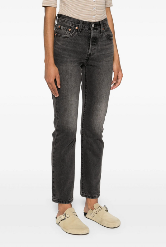 Levi's Washed Black/Grey 501 Jeans | Sz 28 (N249W7)