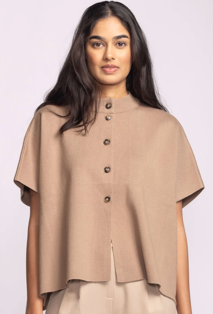 Pink Martini Melrose Sweater Camel | Sz XS (fits like Medium)(J31C1)