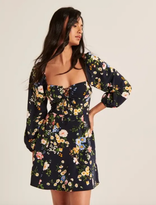 Abercrombie Floral Dress | Sz Small (ST)(J70B23)