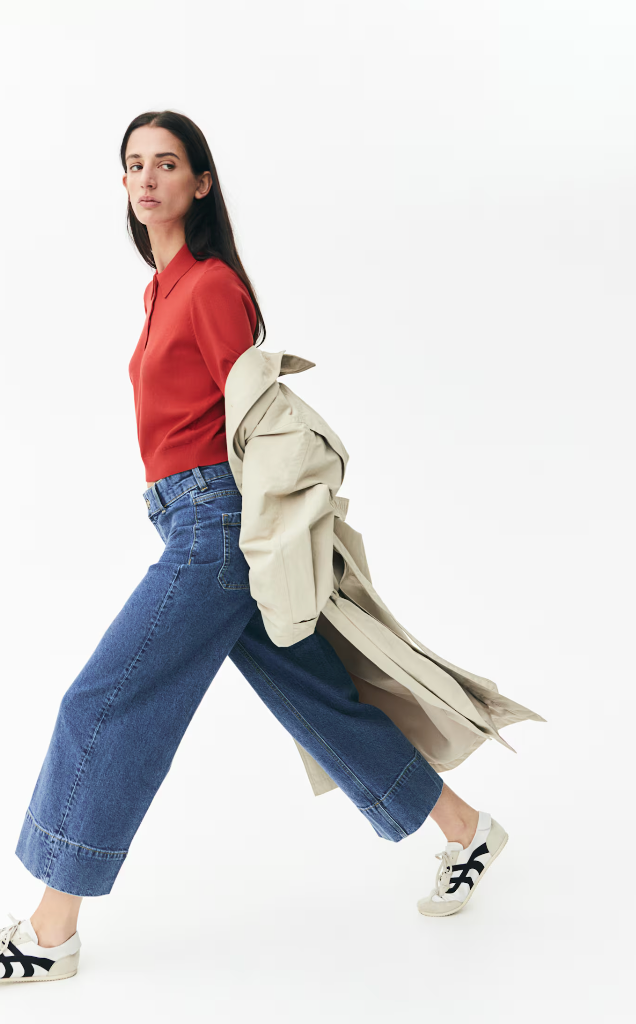 H&M Wide Leg Denim NWT (cropped) | Sz 8 or 29 (J133E13)