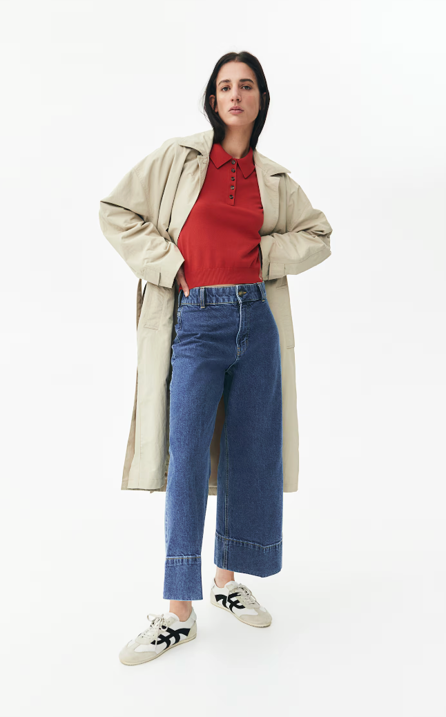 H&M Wide Leg Denim NWT (cropped) | Sz 8 or 29 (J133E13)