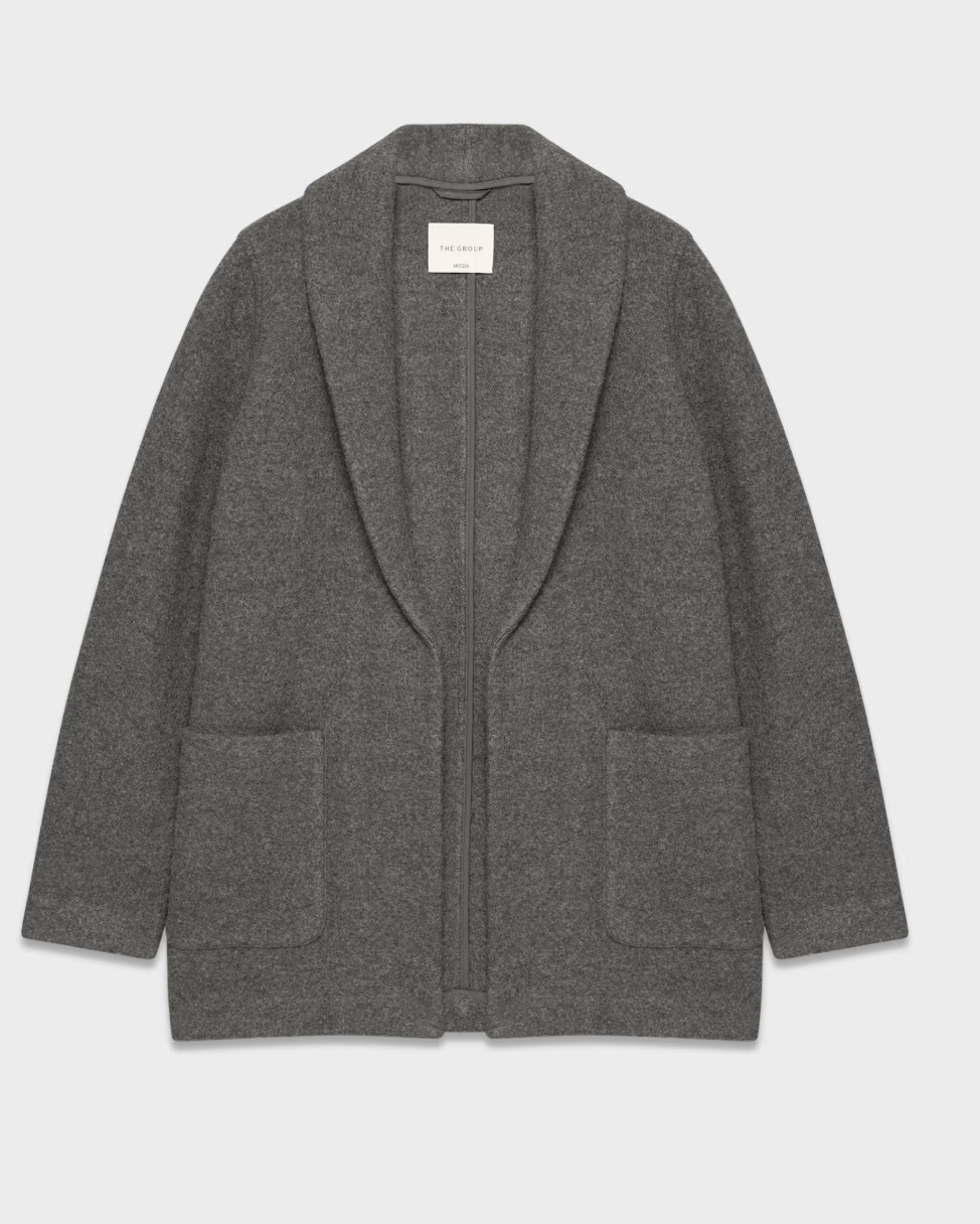 The Group Shawl Merino Wool Below-Bum Jacket (new without tag) | Sz Small