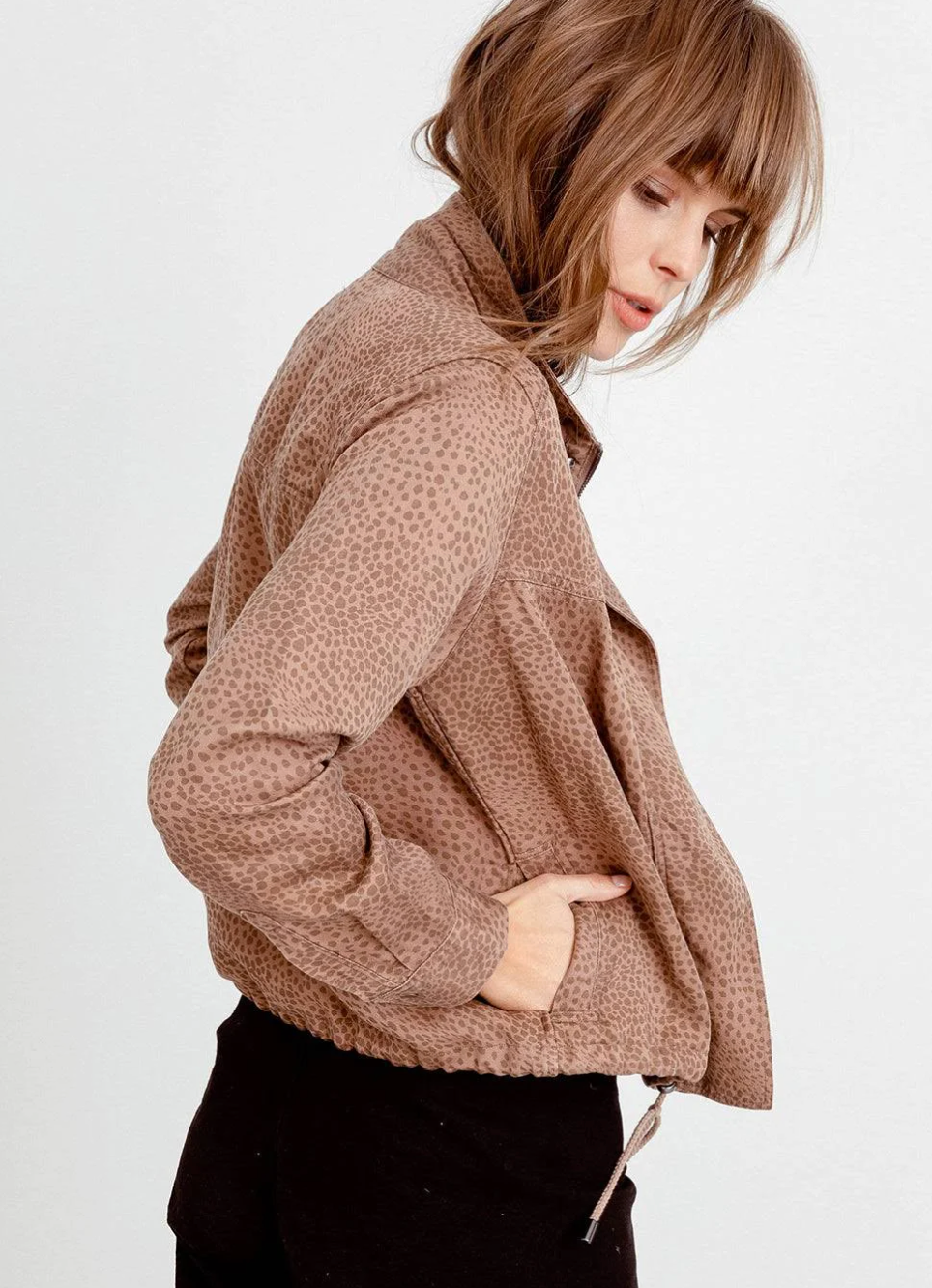 Rails NWT Tawny Spots Brown Heavyweight Tencel Jacket | Sz Medium (may fit large)(J170E13)