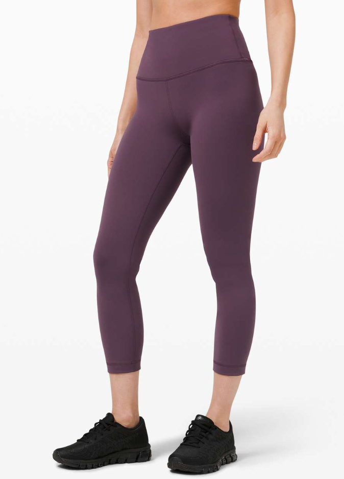 Lululemon Wunder Train High-Rise Crop Grape Thistle | Sz 4 or 6 (J175L9)