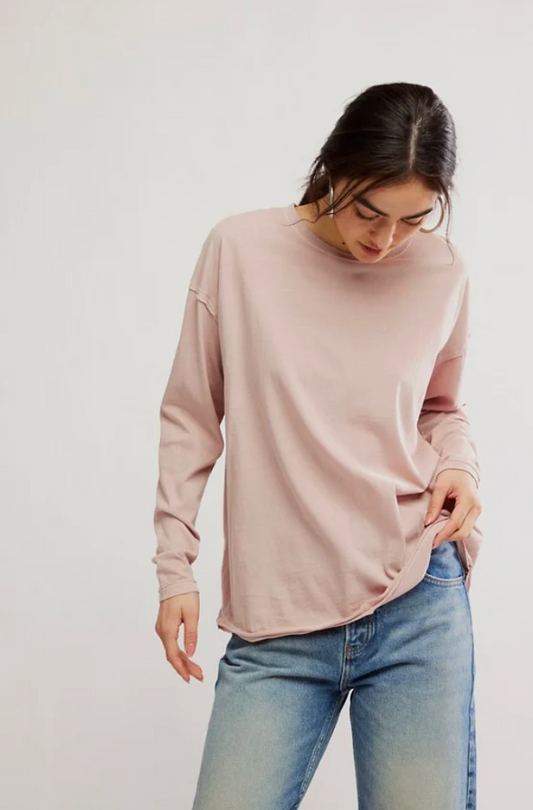 We The Free Nina Long-Sleeve Tee | Sz Small (Fits like Large) (J191C1)