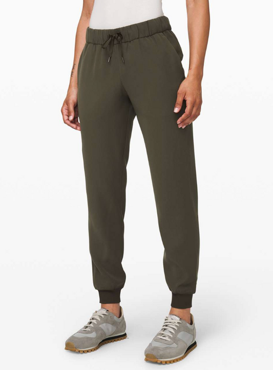 Lululemon On The Fly Joggers Dark Olive | Sz 2 (J190E2)