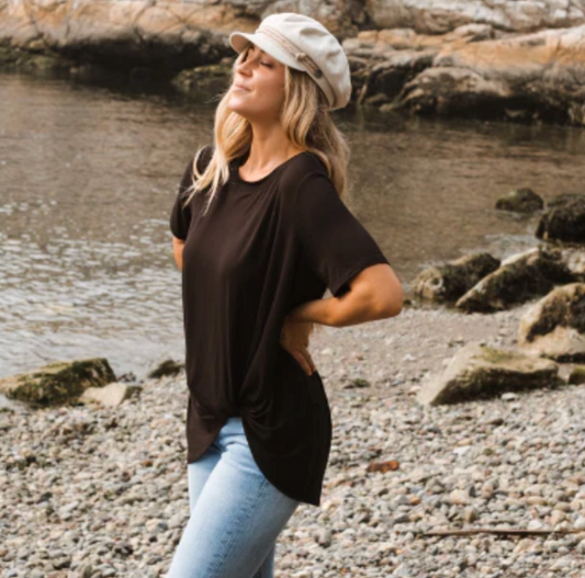 Jackson Rowe Knotty Tee Brown | Sz XS (fts like Sz Medium)(M83L3)