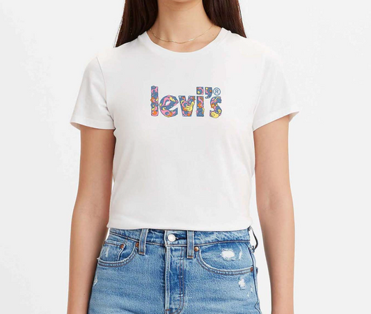 Levi's Logo White Tee | Sz XS (CS16Wh2)