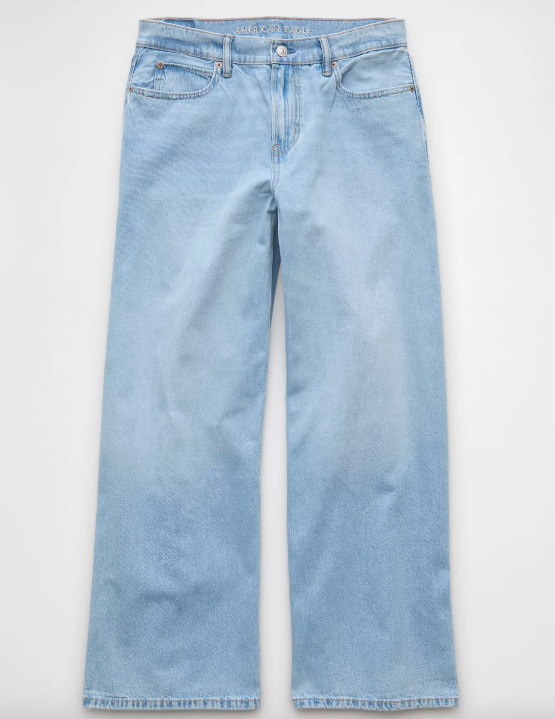 AE Dreamy Drape Strigid Low-Rise Ultra Wide-Leg Jean | Sz 6 (M59W2)