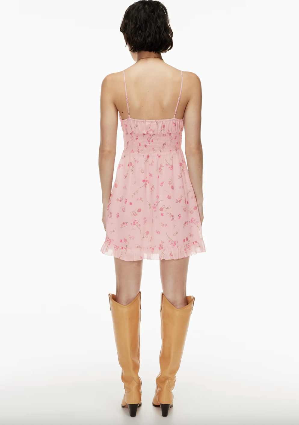 Wilfred Smocked Genoa Mini Dress in Spring Medley | Sz XS (M101W8)