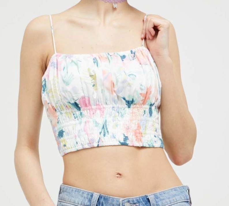 Abercrombie / The Trevor Project Smocked Tank NWT | Sz Small (M163K6)