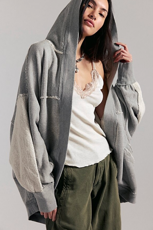 Free People We The Free Forever Yours Cardi in Grey | Sz Small (oversized)