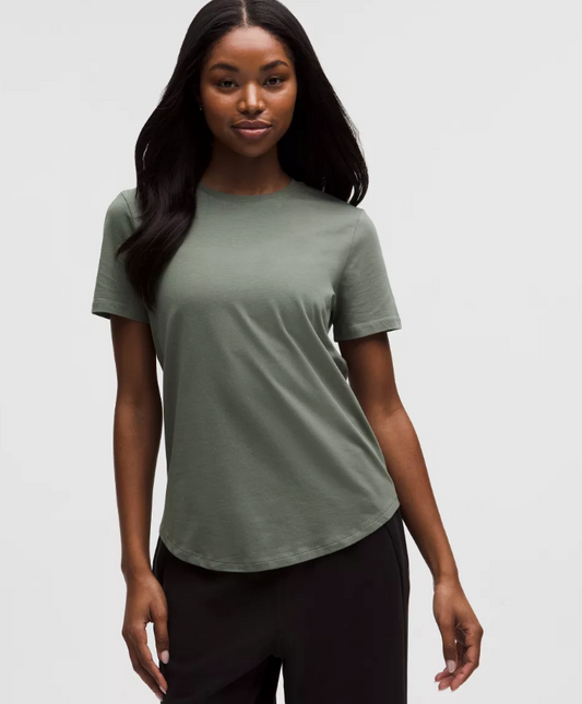 Lululemon Green Love Crewneck T Shirt | Sz 6 (M38W2)