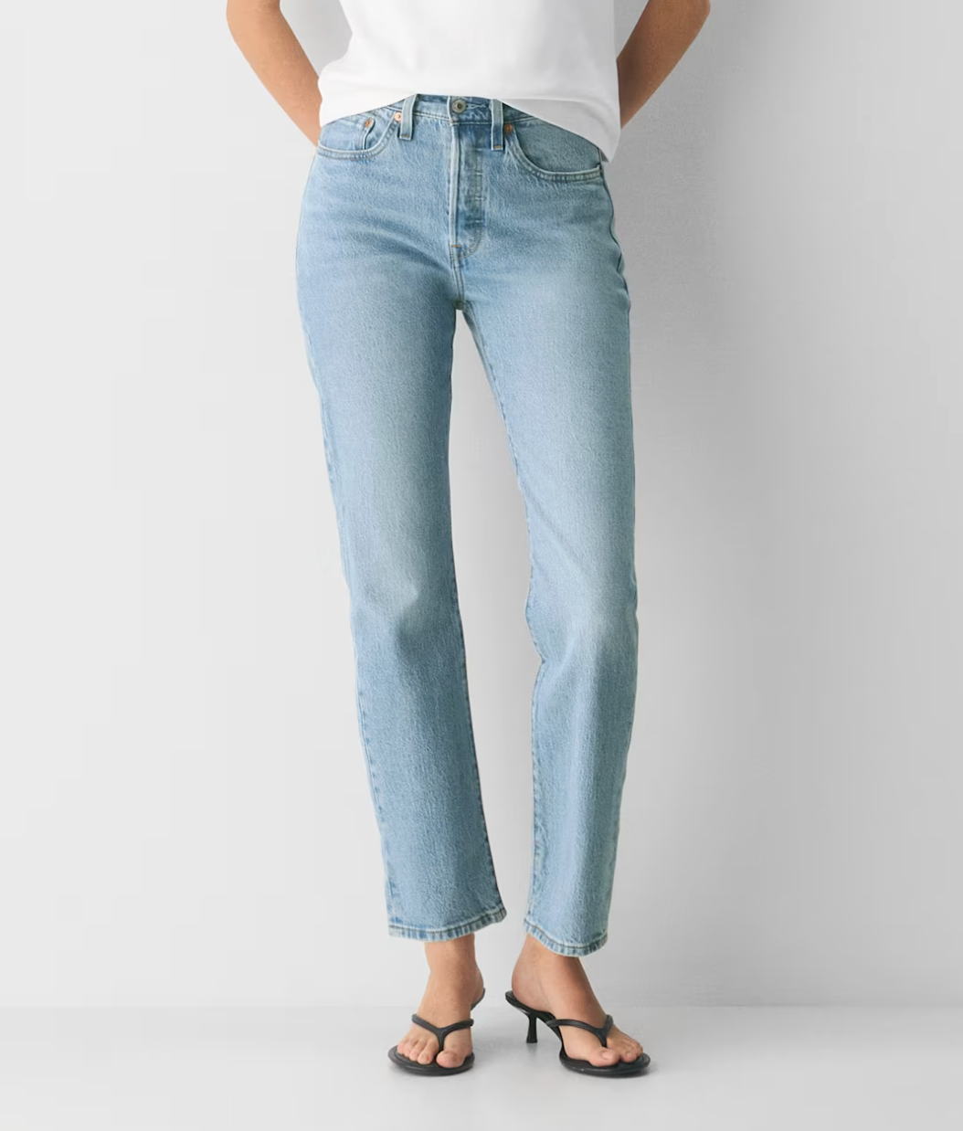 Levi's 501 Light Wash Straight Leg Jeans | Sz 26 (M165K6)