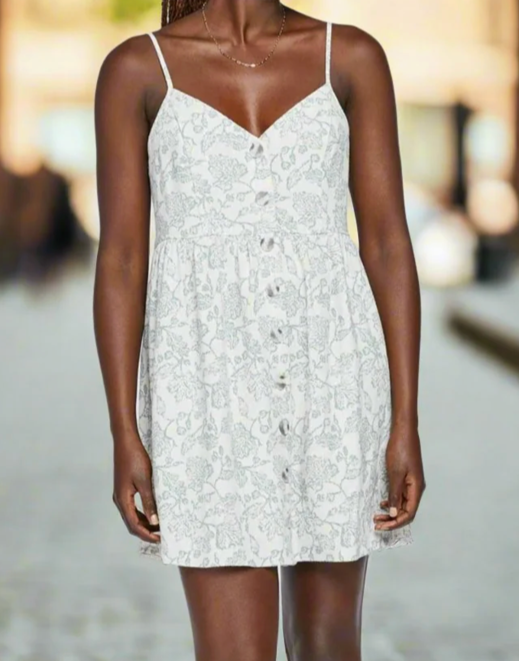 Gentle Fawn Palm Mist Floral Mini Dress | Sz XS