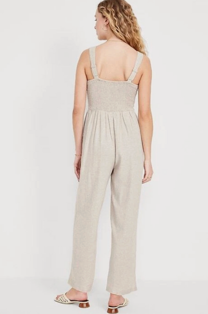 Old Navy Linen Blend Jumpsuit | Sz Medium