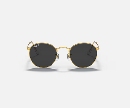 Ray Ban Metal Round Sunglasses Gold/Black