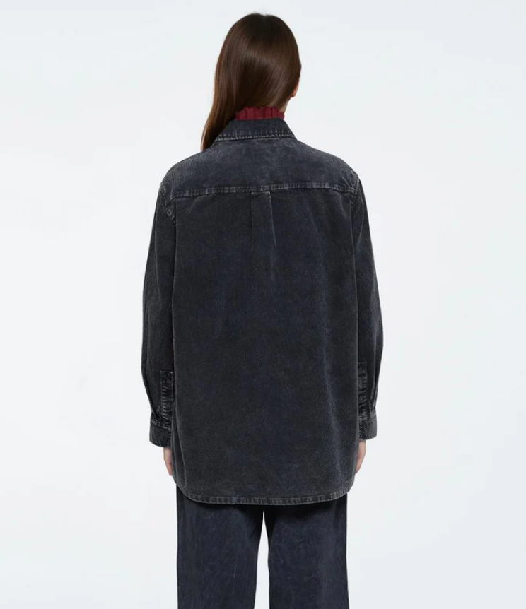 Minimum Dark Grey Layne Shirt | Sz Small Oversized