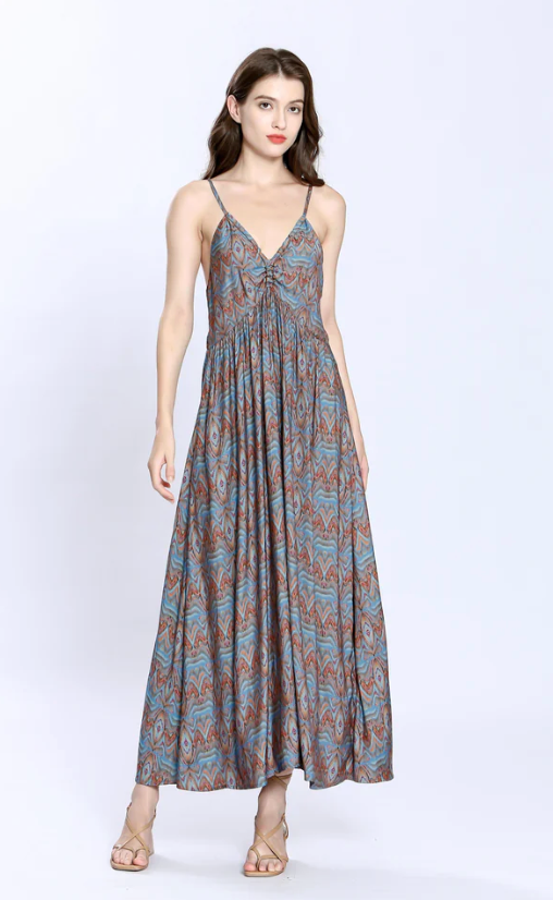 See U Soon Cornflower Aztec Dress NWT | Small