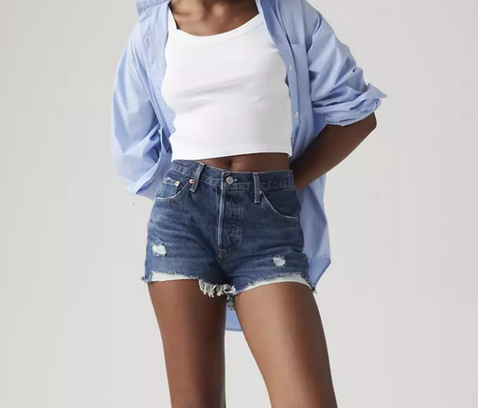 Levi's 501 HR Denim Shorts | Sz 28