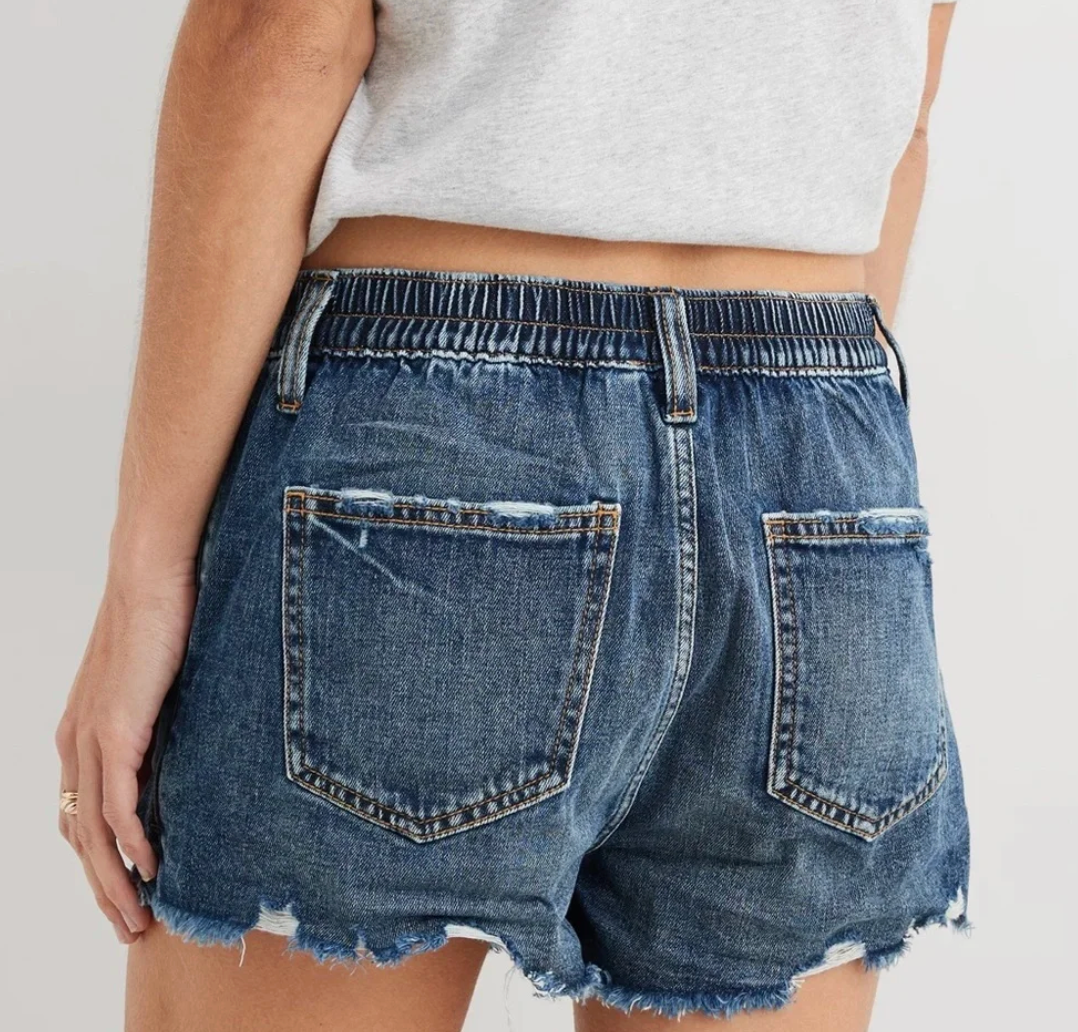 Aerie Daydream Denim Shorts (dark wash 1) | Sz Small