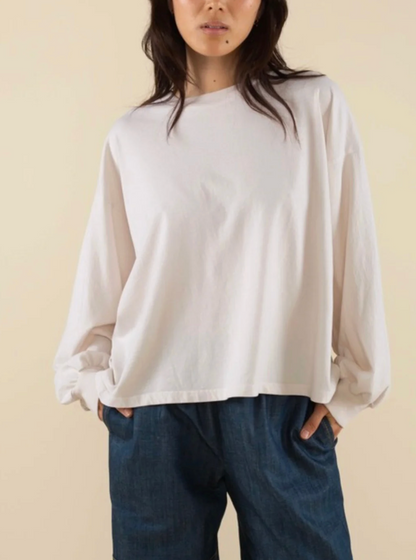 From Palmer White Oversized LS Top | Medium