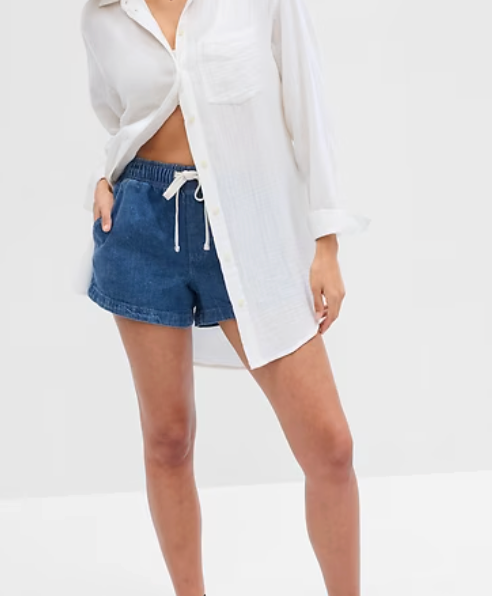 Gap Soft Denim Easy Shorts | Medium