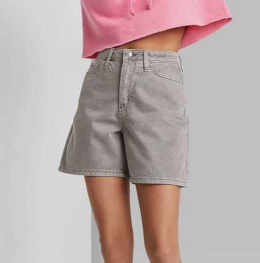 Wild Fable Grey Bermuda Shorts | 26 (Loose, fit 27)