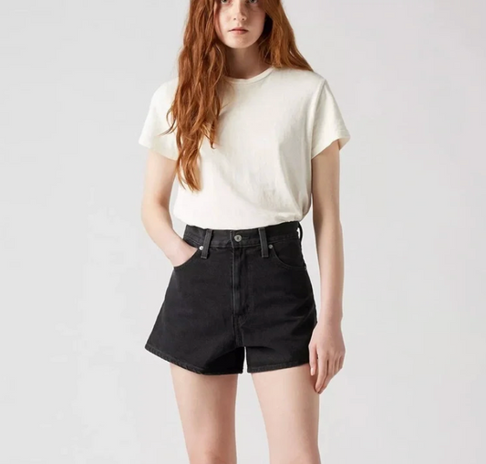 Levi's Black High Waist Mom Shorts | Sz 27