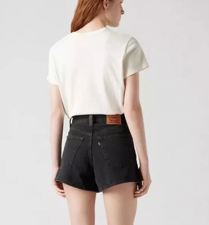 Levi's Black High Waist Mom Shorts | Sz 27