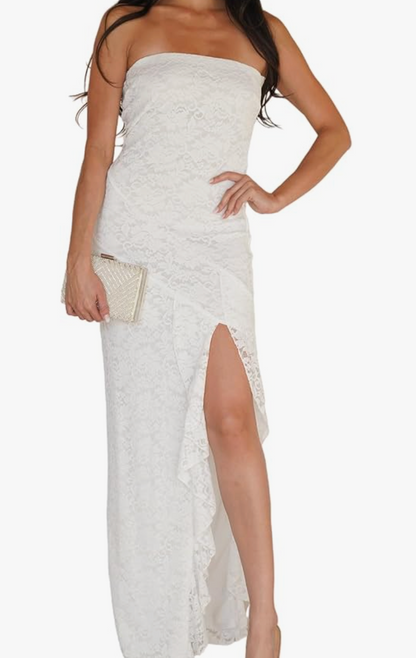 White Sleeveless Lace Dress NWT | Sz Medium