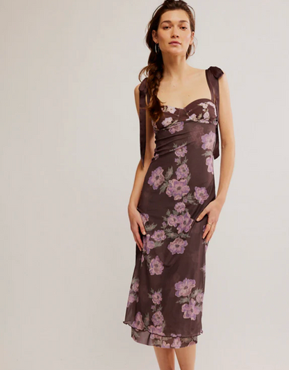 Free People Printed Got Glam Slip Dress | Medium
