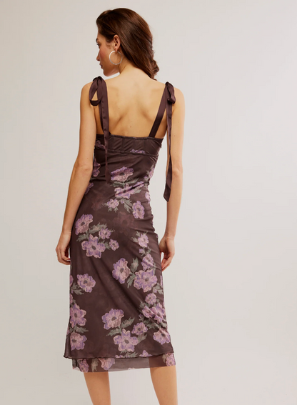 Free People Printed Got Glam Slip Dress | Medium