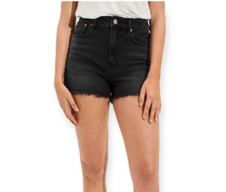 American Eagle Black High Rise Shortie | Sz 6 (small fit)