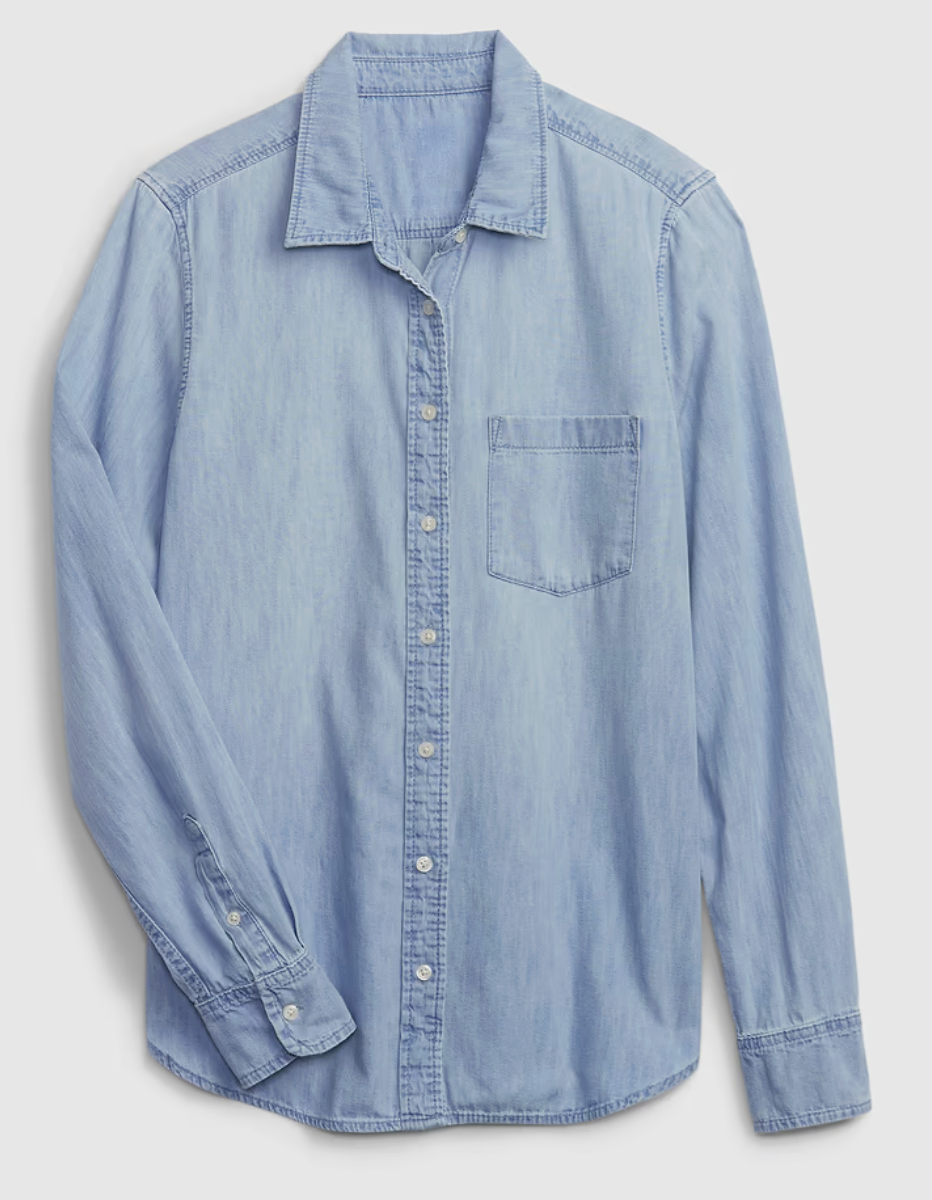 Gap Chambray the Perfect Shirt Button Down | Sz Small