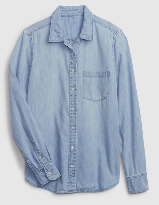 Gap Chambray the Perfect Shirt Button Down | Sz Small