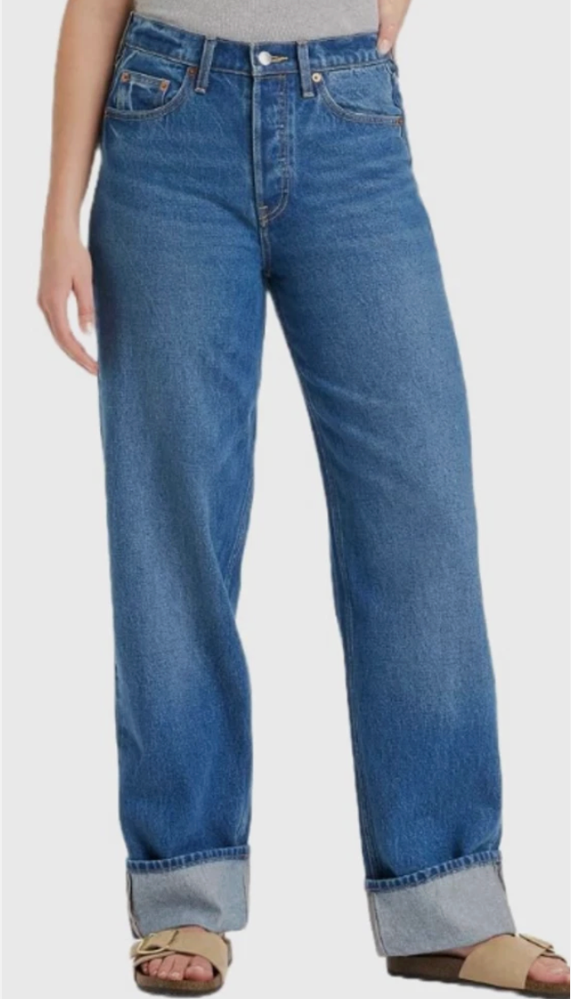 Universal Thread 90s Baggy Cuffed Jeans | Sz 8 (fit like sz 30)